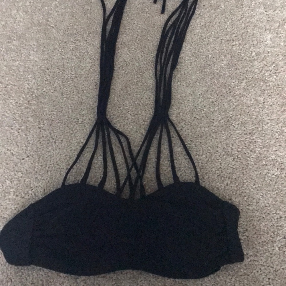 Black bathing suit top